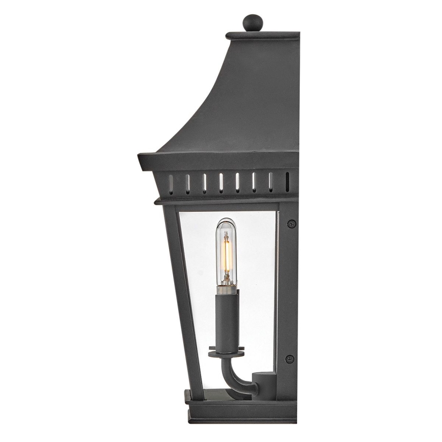 Hinkley - Vägglampa för utomhusbruk CHAPEL HILL 2xE14/40W/230V IP44 svart