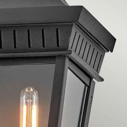 Hinkley - Vägglampa för utomhusbruk CHAPEL HILL 2xE14/40W/230V IP44 svart