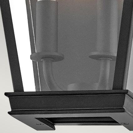 Hinkley - Vägglampa för utomhusbruk CHAPEL HILL 2xE14/40W/230V IP44 svart