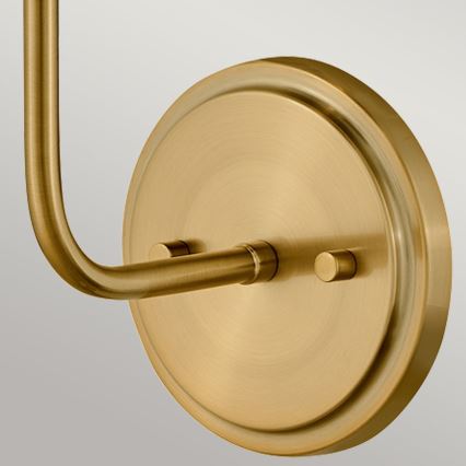 Hinkley - Vägglampa CLARKE 1xE27/40W/230V mässing/svart