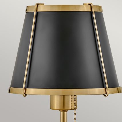 Hinkley - Vägglampa CLARKE 1xE27/40W/230V mässing/svart