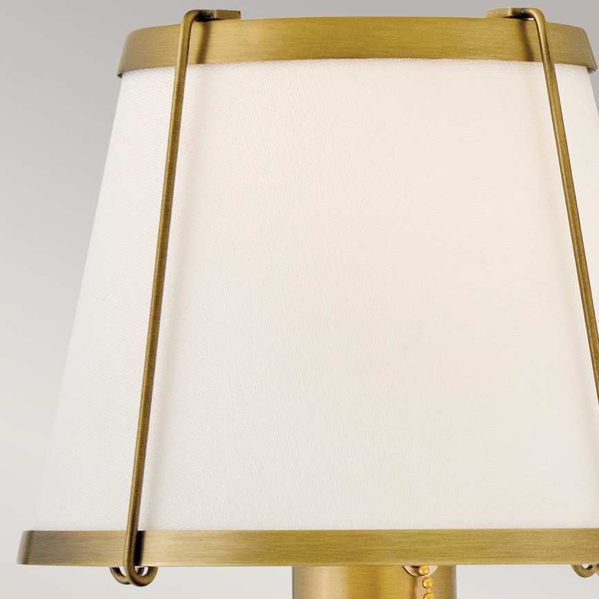 Hinkley - Vägglampa CLARKE 1xE27/40W/230V mässing/vit