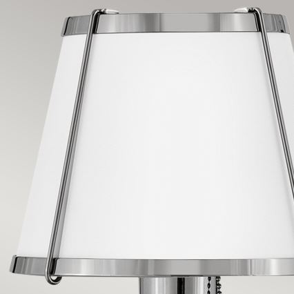 Hinkley - Vägglampa CLARKE 1xE27/40W/230V skinande krom/vit