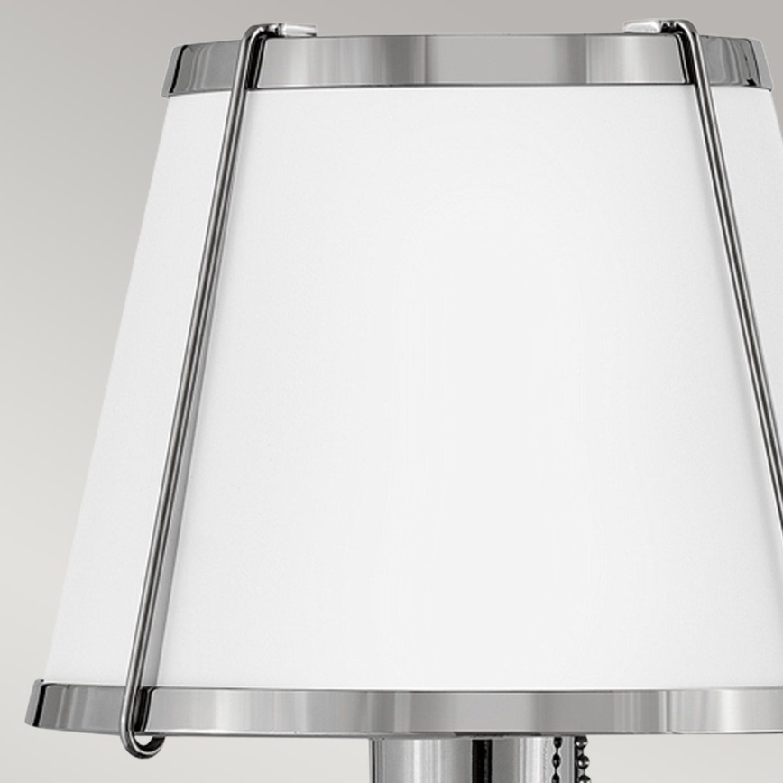 Hinkley - Vägglampa CLARKE 1xE27/40W/230V skinande krom/vit