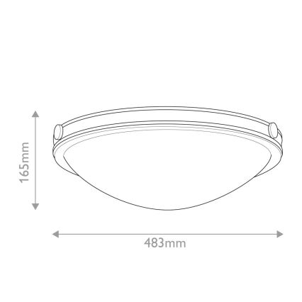 Hinkley - Taklampa COLLIER 3xE27/40W/230V Ø 48,3 cm svart