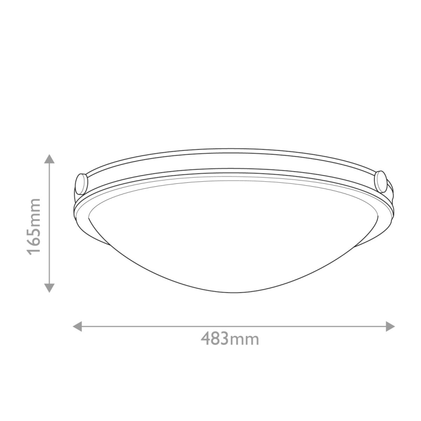 Hinkley - Taklampa COLLIER 3xE27/40W/230V Ø 48,3 cm svart