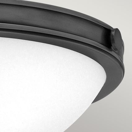 Hinkley - Taklampa COLLIER 2xE27/40W/230V Ø 34,6 cm svart