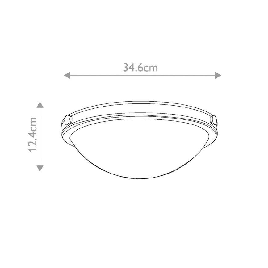 Hinkley - Taklampa COLLIER 2xE27/40W/230V Ø 34,6 cm svart