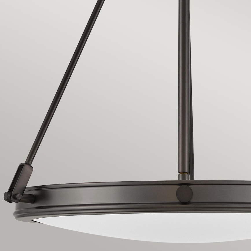 Hinkley - Ljuskrona med kedja COLLIER 4xE14/40W/230V Ø 54,3 cm svart