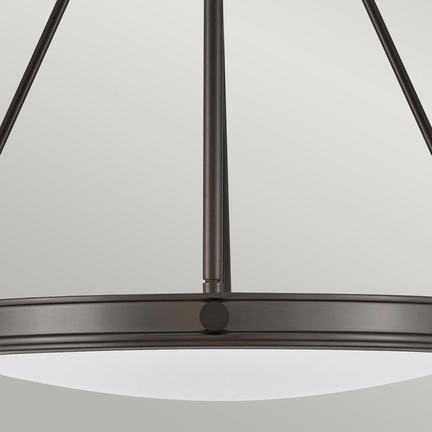 Hinkley - Ljuskrona med kedja COLLIER 4xE14/40W/230V Ø 54,3 cm svart