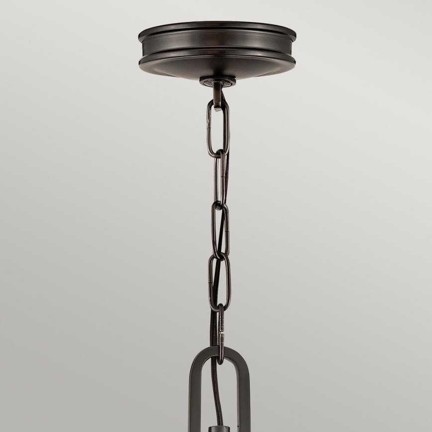 Hinkley - Ljuskrona med kedja COLLIER 4xE14/40W/230V Ø 54,3 cm svart