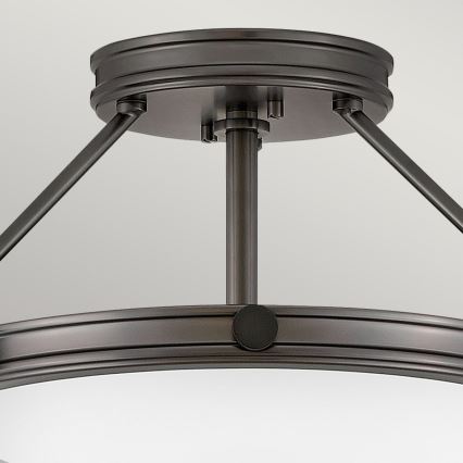 Hinkley - Ytmonterad ljuskrona COLLIER 3xE14/40W/230V Ø 41,7 cm svart