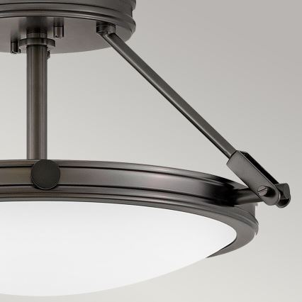 Hinkley - Ytmonterad ljuskrona COLLIER 3xE14/40W/230V Ø 41,7 cm svart