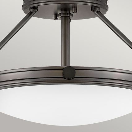 Hinkley - Ytmonterad ljuskrona COLLIER 3xE14/40W/230V Ø 41,7 cm svart