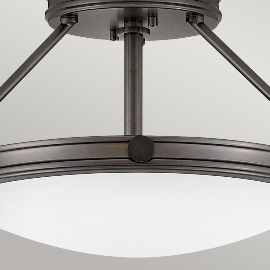 Hinkley - Ytmonterad ljuskrona COLLIER 3xE14/40W/230V Ø 41,7 cm svart