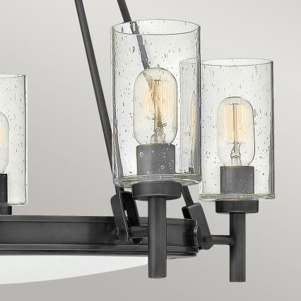 Hinkley - Ljuskrona med kedja COLLIER 5xE27/40W/230V Ø 68,5 cm svart
