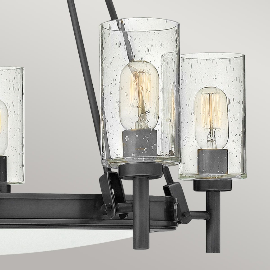 Hinkley - Ljuskrona med kedja COLLIER 5xE27/40W/230V Ø 68,5 cm svart