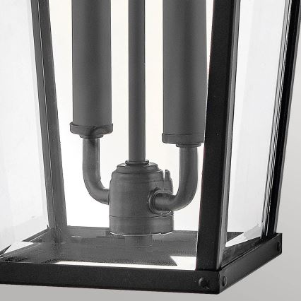 Hinkley - Vägglampa för utomhusbruk DAWSON 2xE14/40W/230V IP44 svart