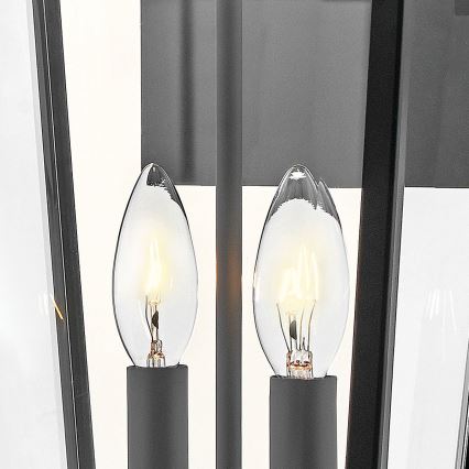 Hinkley - Vägglampa för utomhusbruk DAWSON 2xE14/40W/230V IP44 svart