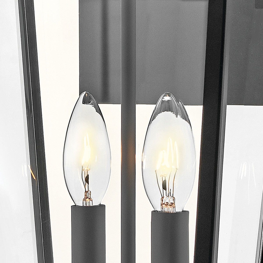 Hinkley - Vägglampa för utomhusbruk DAWSON 2xE14/40W/230V IP44 svart