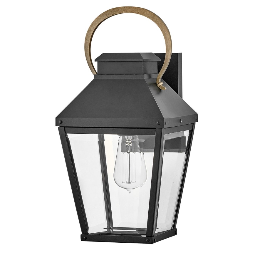 Hinkley - Vägglampa för utomhusbruk DAWSON 1xE27/60W/230V IP44 svart