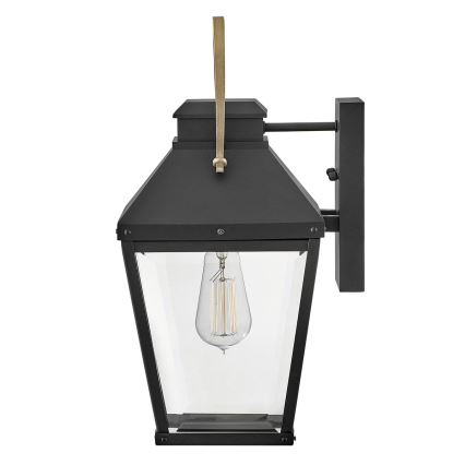 Hinkley - Vägglampa för utomhusbruk DAWSON 1xE27/60W/230V IP44 svart