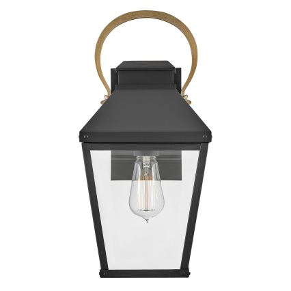 Hinkley - Vägglampa för utomhusbruk DAWSON 1xE27/60W/230V IP44 svart