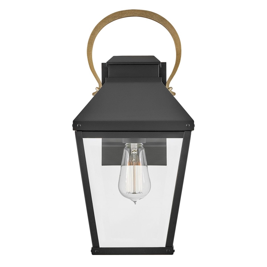 Hinkley - Vägglampa för utomhusbruk DAWSON 1xE27/60W/230V IP44 svart