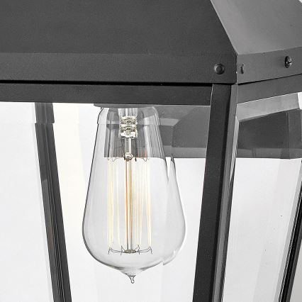 Hinkley - Vägglampa för utomhusbruk DAWSON 1xE27/60W/230V IP44 svart