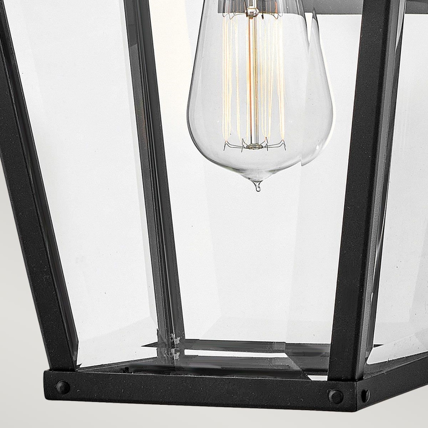 Hinkley - Vägglampa för utomhusbruk DAWSON 1xE27/60W/230V IP44 svart