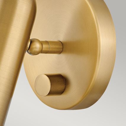 Hinkley HK-DAX1-HB - DAX dimbar LED-väggarmatur 9W/230V 3000K, guld
