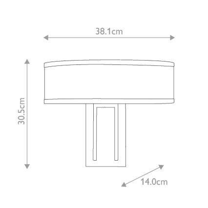 Hinkley - Vägglampa HAMPTON 2xE14/40W/230V guld