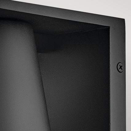 Hinkley - LED vägglampa för utomhusbruk HANS 1xGU10/8W/230V IP44 svart