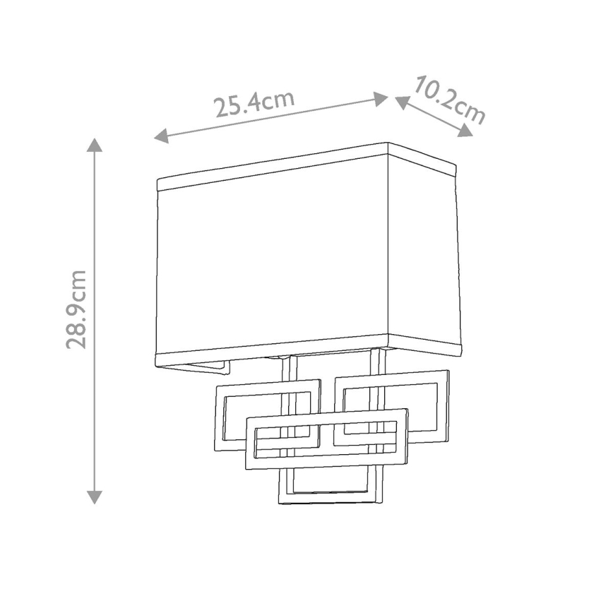 Hinkley - Vägglampa LANZA 2xE14/60W/230V matt krom