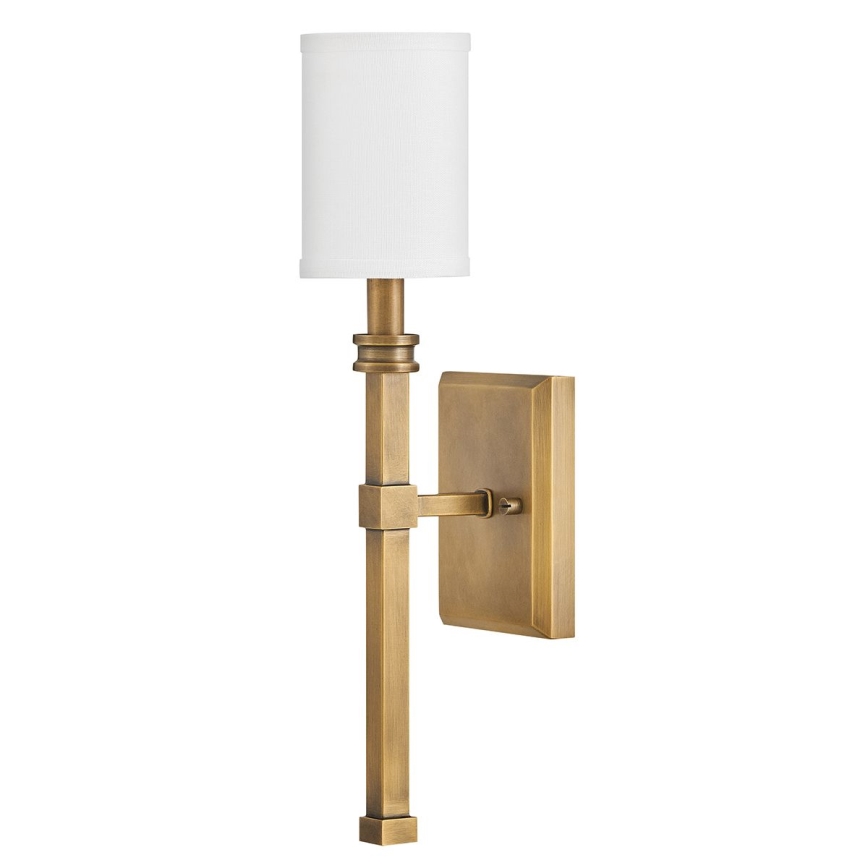 Hinkley - Vägglampa MOORE 1xE14/40W/230V guldfärgad
