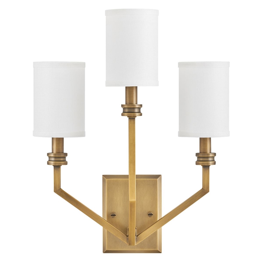 Hinkley - Vägglampa MOORE 3xE14/40W/230V guld