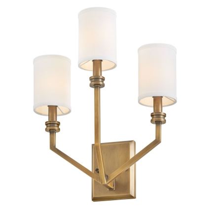 Hinkley - Vägglampa MOORE 3xE14/40W/230V guld