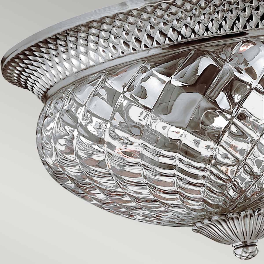 Hinkley - Taklampa PLANTATION 3xE27/60W/230V silver