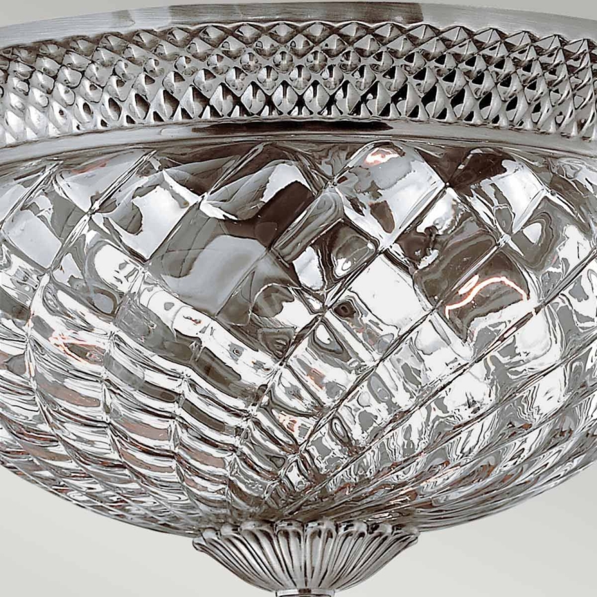 Hinkley - Taklampa PLANTATION 3xE27/60W/230V silver