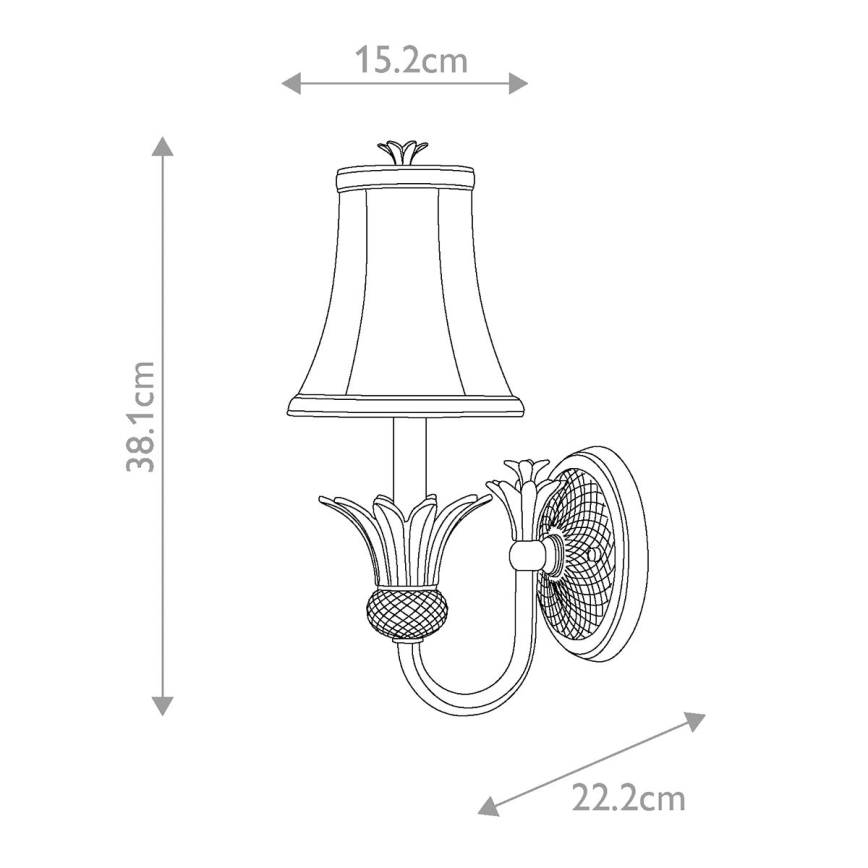 Hinkley - Vägglampa PLANTATION 1xE14/40W/230V matt krom