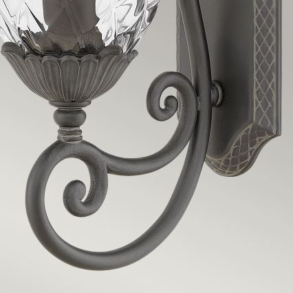 Hinkley - Vägglampa PLANTATION 1xE27/40W/230V svart