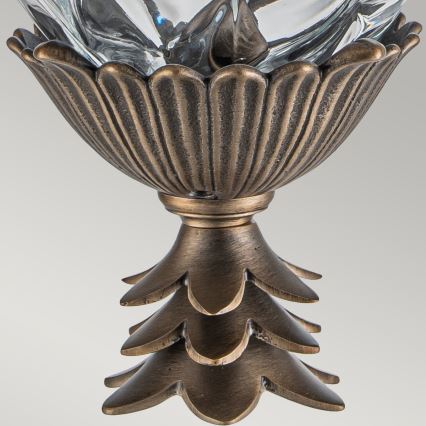 Hinkley - Vägglampa för utomhusbruk PLANTATION 1xE27/40W/230V IP44 brons