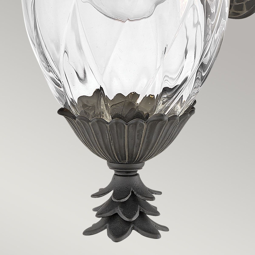 Hinkley - Vägglampa för utomhusbruk PLANTATION 1xE27/40W/230V IP44 svart