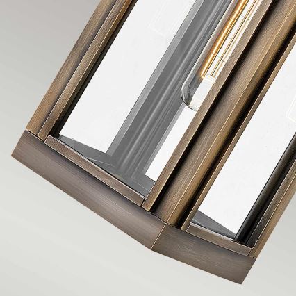 Hinkley - Utomhusvägglampa HARBOR 1xE27/60W/230V IP44 bronsfärgad