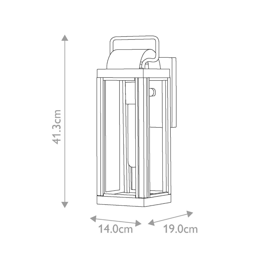 Hinkley - Utomhusvägglampa HARBOR 1xE27/60W/230V IP44 bronsfärgad