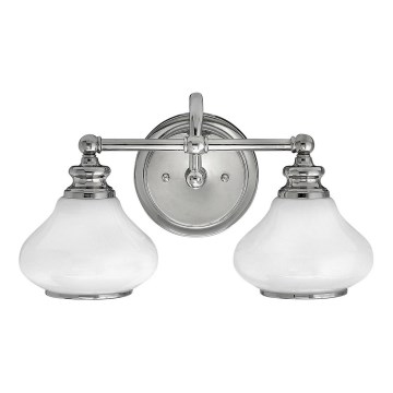 Hinkley - LED Vägglampa för badrum AINSLEY 2xG9/3W/230V IP44 matt krom
