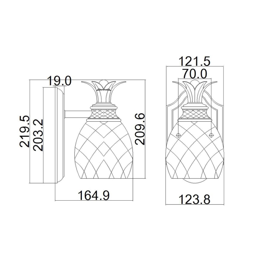 Hinkley - LED Vägglampa för badrum PLANTATION 1xG9/3W/230V IP44 gyllene