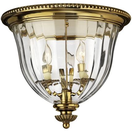 Hinkley - Taklampa CAMBRIDGE 3xE14/60W/230V gyllene