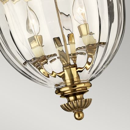 Hinkley - Taklampa CAMBRIDGE 3xE14/60W/230V gyllene