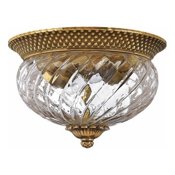 Hinkley - Taklampa PLANTATION 2xE27/60W/230V mässing